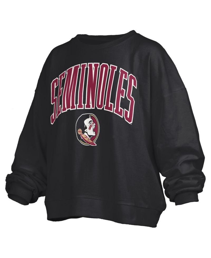 Women's Black Florida State Seminoles Janise Fleece Sweatshirt