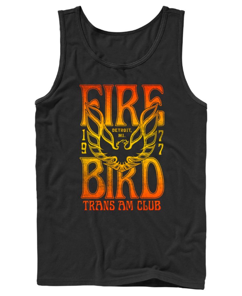 Men's Firebird Trans Am Club Detroit MI 1977 Vintage Graphic Tank Top