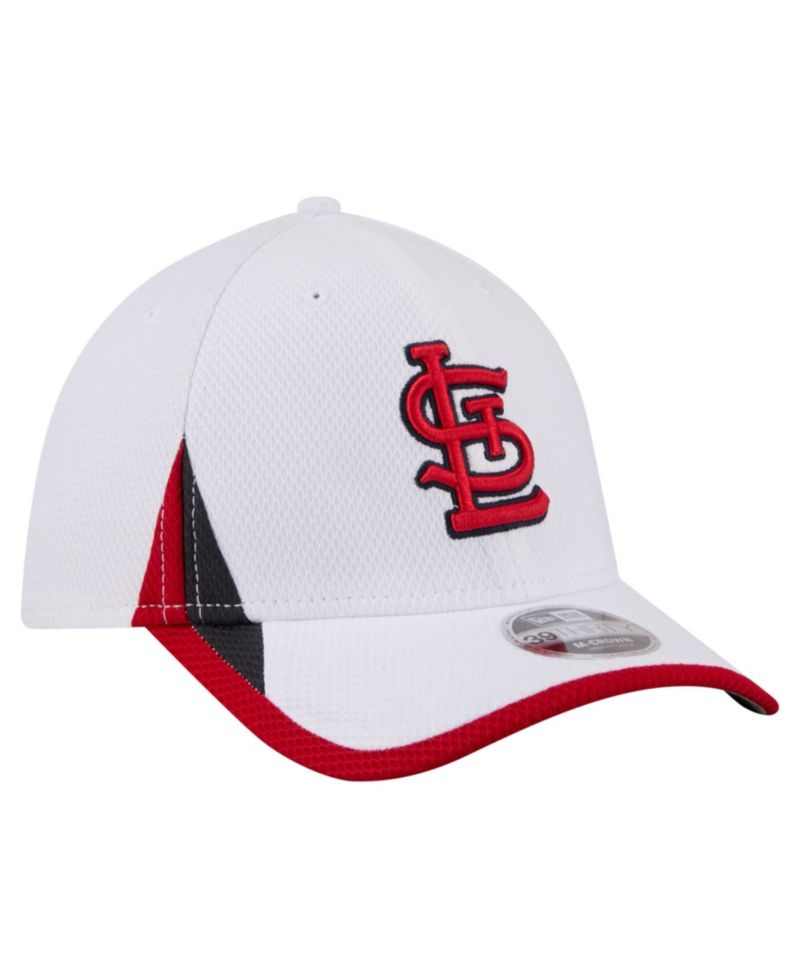 Men's White St. Louis Cardinals Cut n Sew 39THIRTY Flex Hat