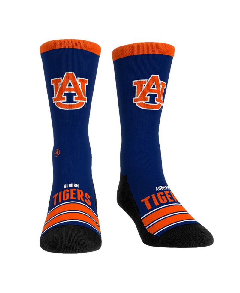 Men's and Women's Auburn Tigers Gametime Stripe Crew Socks