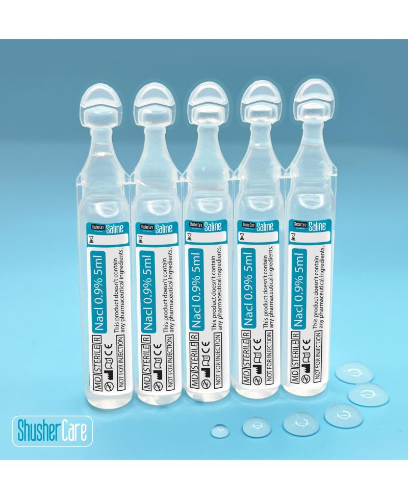 Shusher Care Saline Ampoules - 50Ct