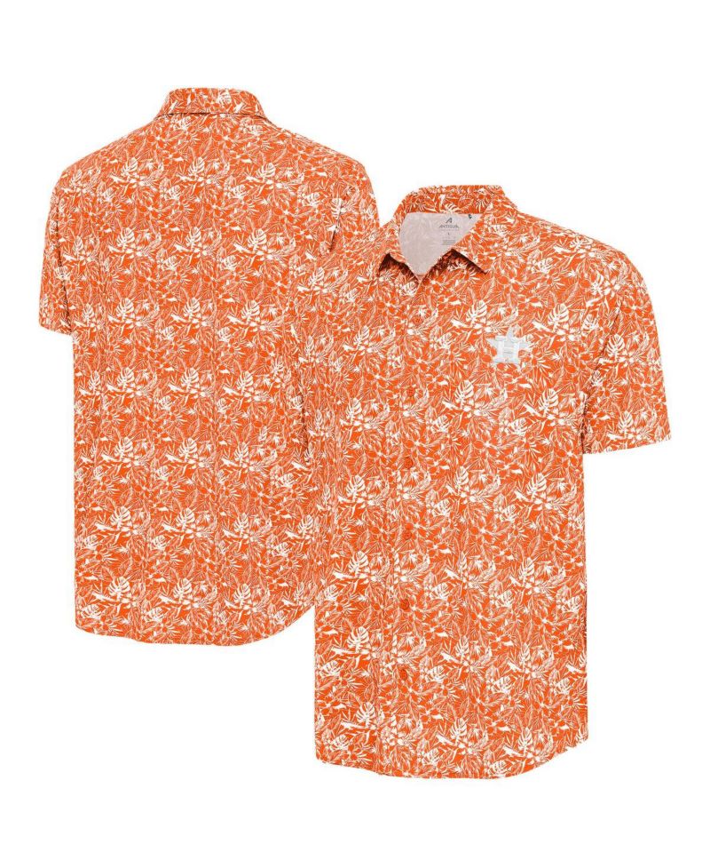 Men's Orange Houston Astros Resort Button-Up Shirt