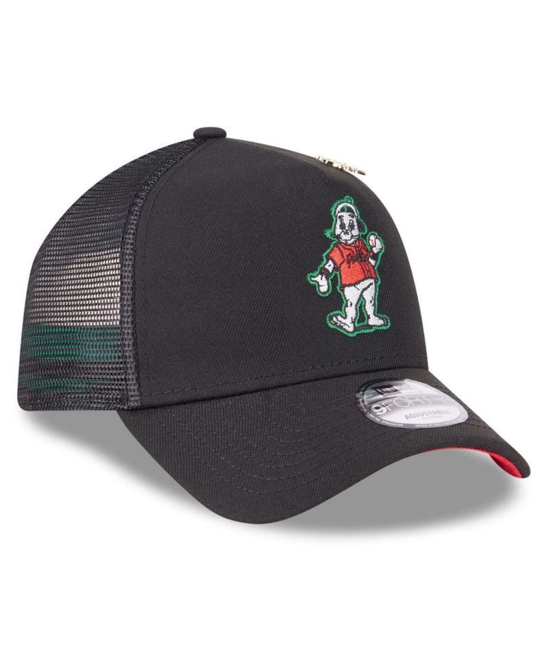 Men's Black San Francisco Giants 2025 Big League Chew A-Frame 9FORTY Adjustable Trucker Hat