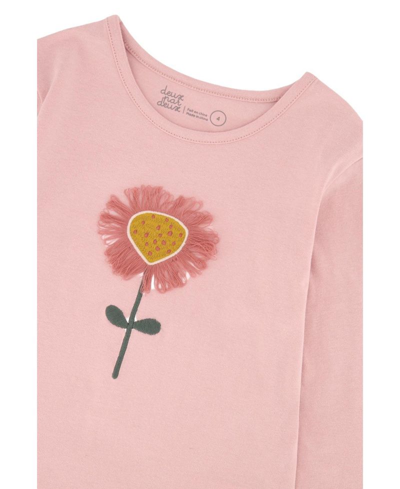 Little and Big Girl (6 -12)Long Sleeve Organic Cotton T-Shirt