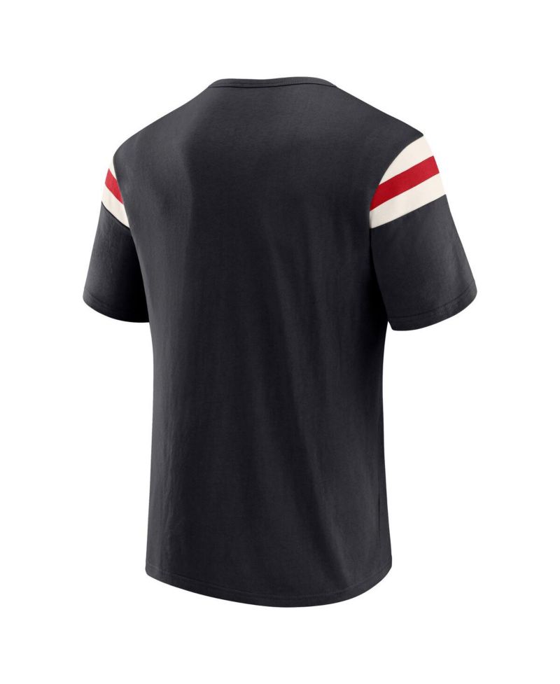 Darius Rucker Collection By Men's Black Arizona Diamondbacks Distressed Sleeve Stripe T-Shirt