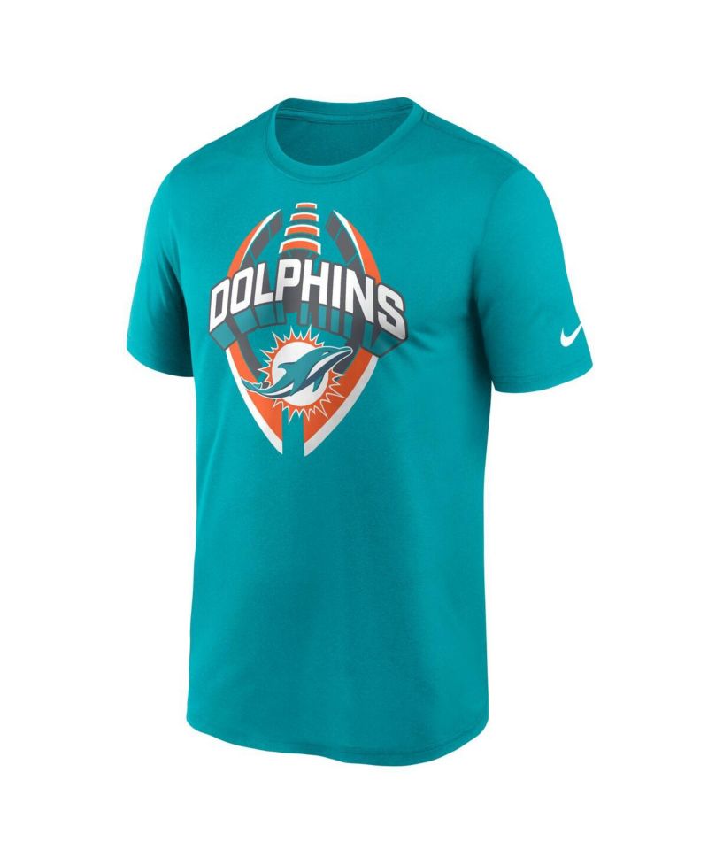 Men's Aqua Miami Dolphins Big & Tall Primetime Legend Icon Performance T-Shirt
