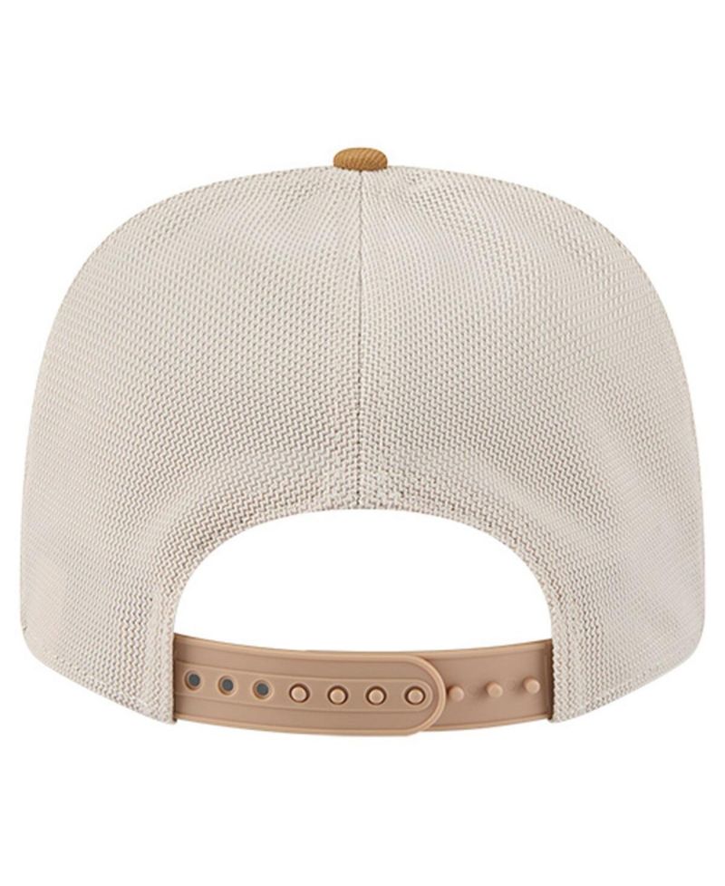 Men's Tan/Light Brown Chicago Bulls Two-Tone 9SEVENTY Adjustable Trucker Hat