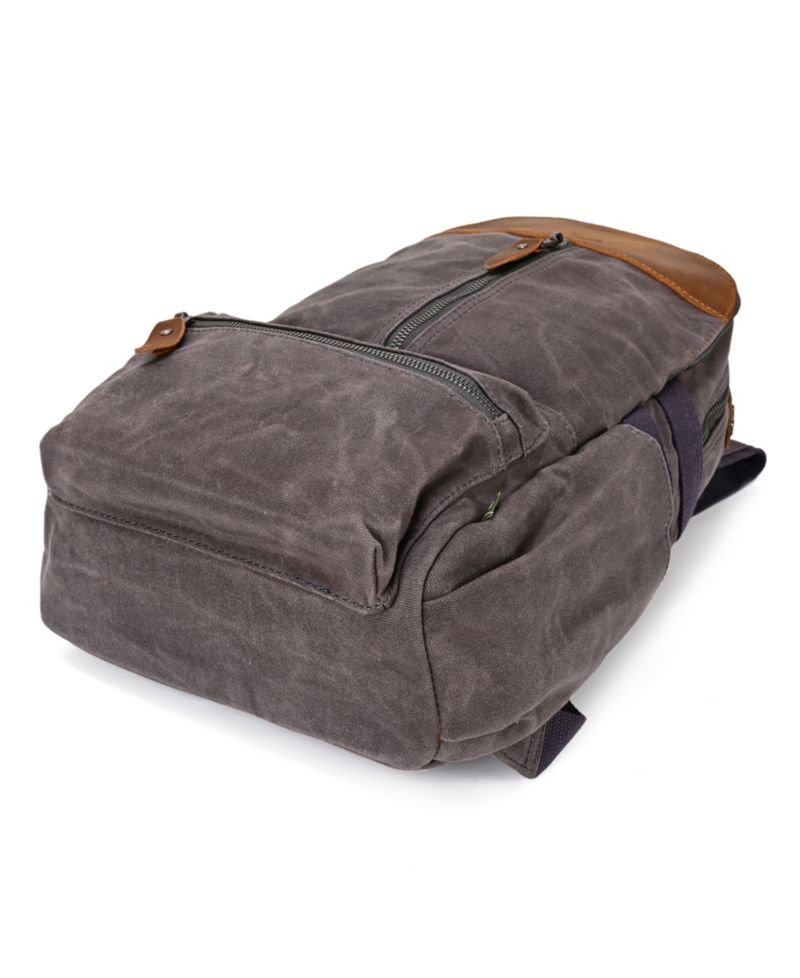 Mountain Leaf Utility Bee-Wax Canvas Backpack
