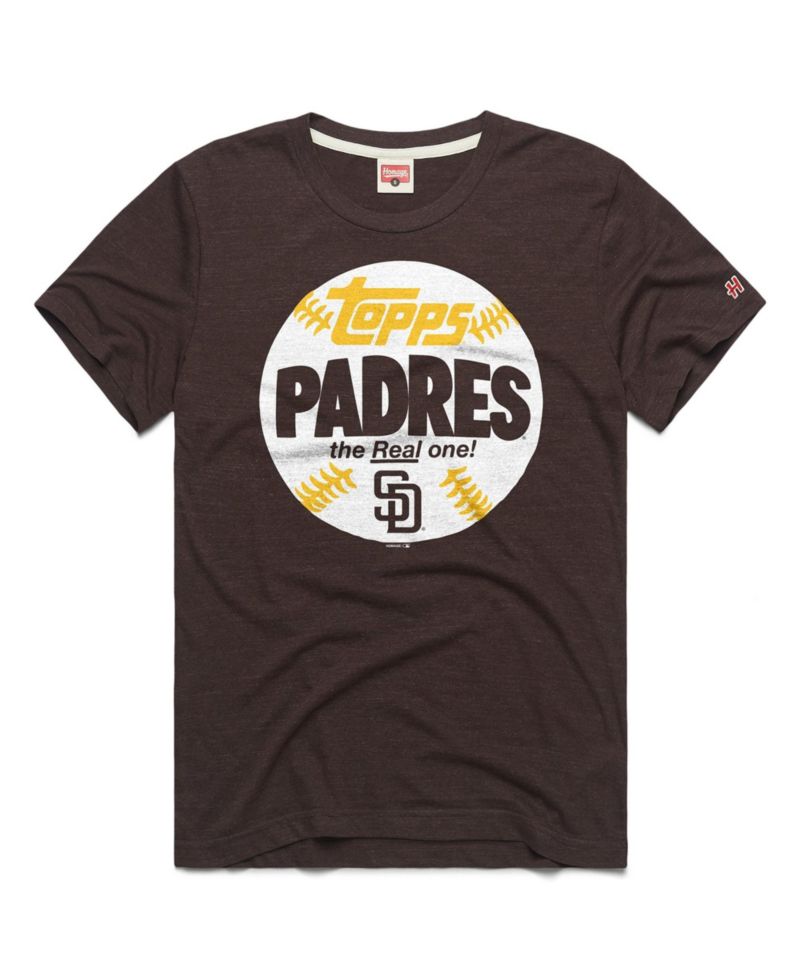 Men's San Diego Padres MLB x Topps Baseball The Real One Tri-Blend T-Shirt