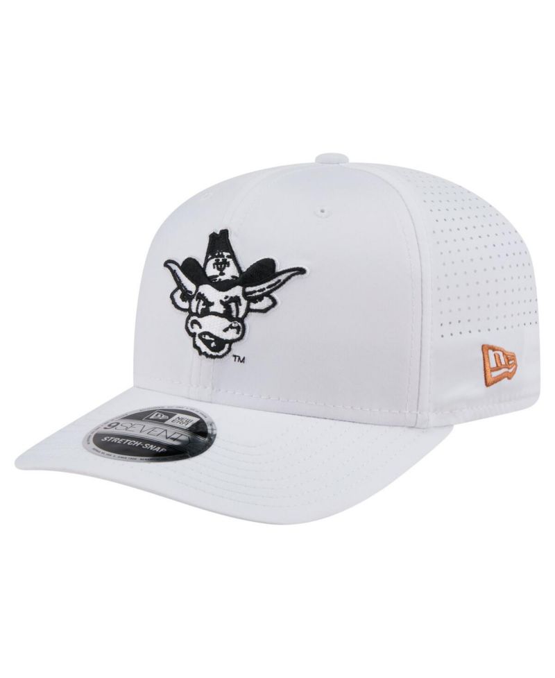 Men's White Texas Longhorns Perform Vault 9SEVENTY Stretch-Snap Hat
