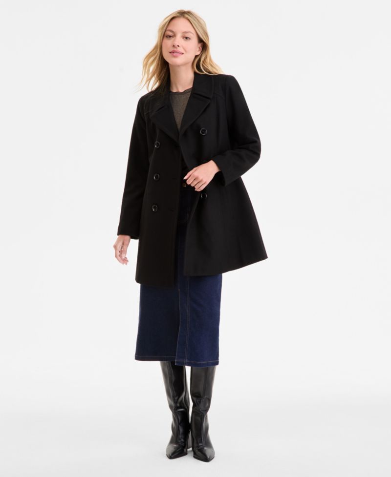 Women's Double-Breasted Peacoat