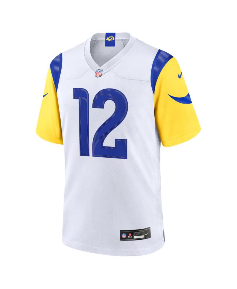 Men's Puka Nacua White Los Angeles Rams White Game Player Jersey