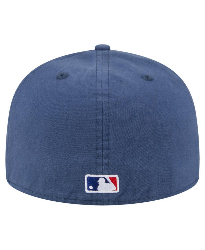 Men's Blue Los Angeles Dodgers Championship Side Flag A-Frame 59FIFTY Fitted Hat