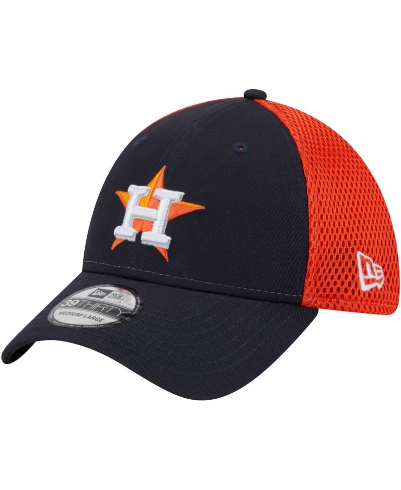 Men's Navy Houston Astros Team Neo 39THIRTY Flex Hat