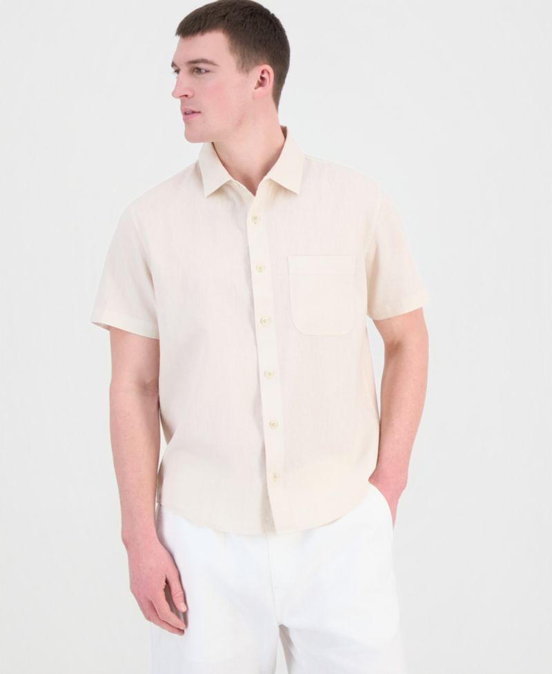 Men's Garment Dyed Linen Blend Hero Shirt