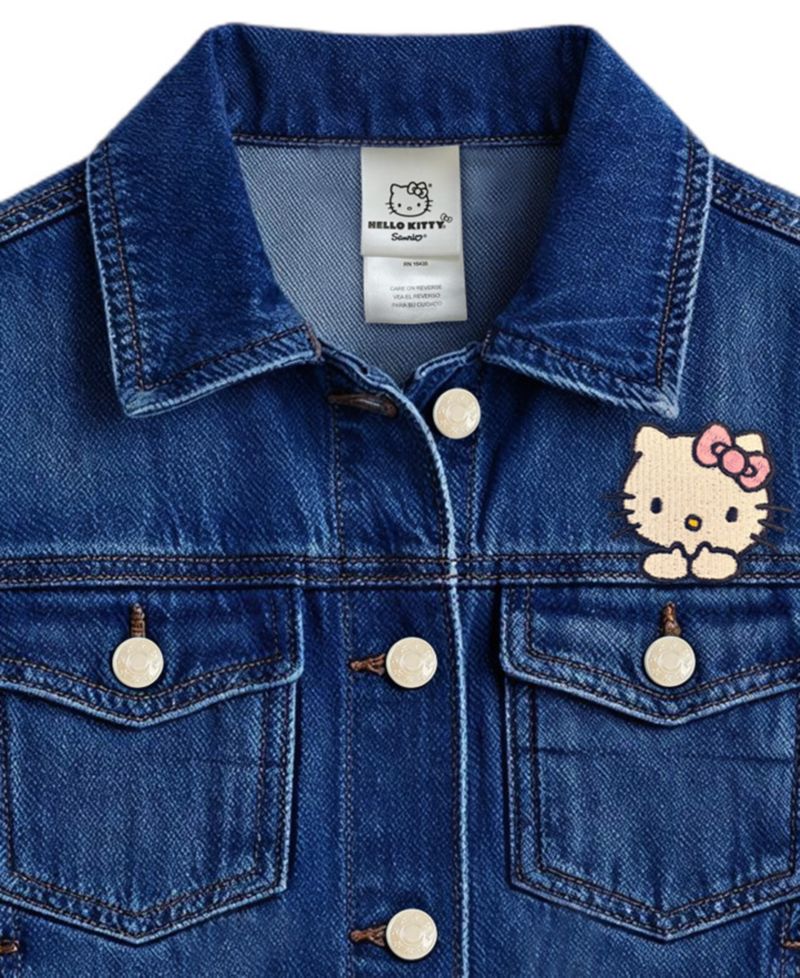 Girls' 2T-6X Classic Front-Button Denim Jacket