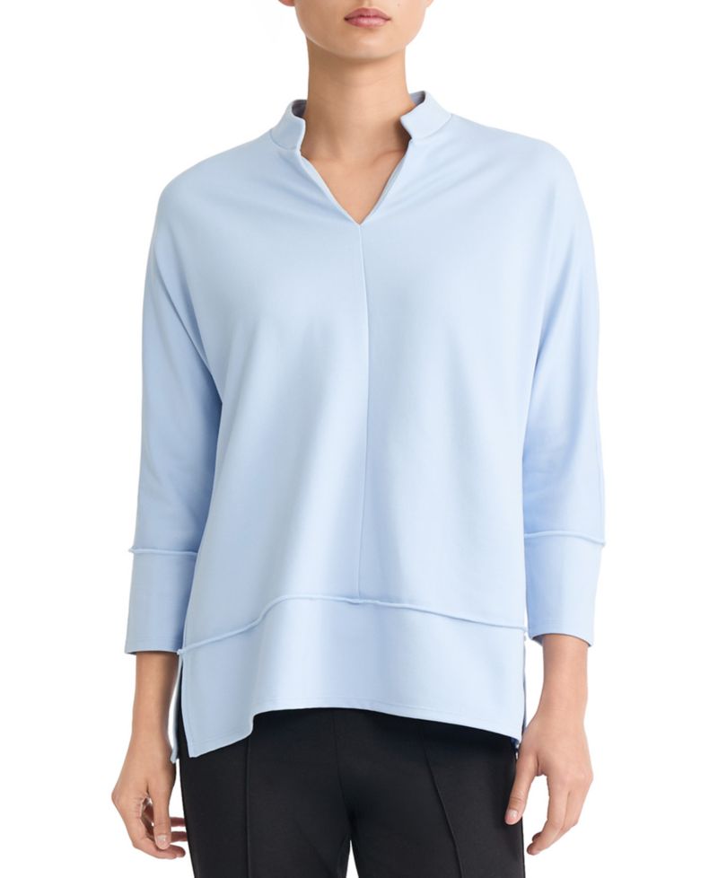 Petite Johnny Collar Top