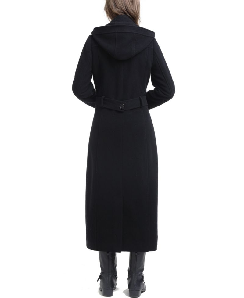 Women's Mariel Wool Blend Hooded Long Walking Coat
