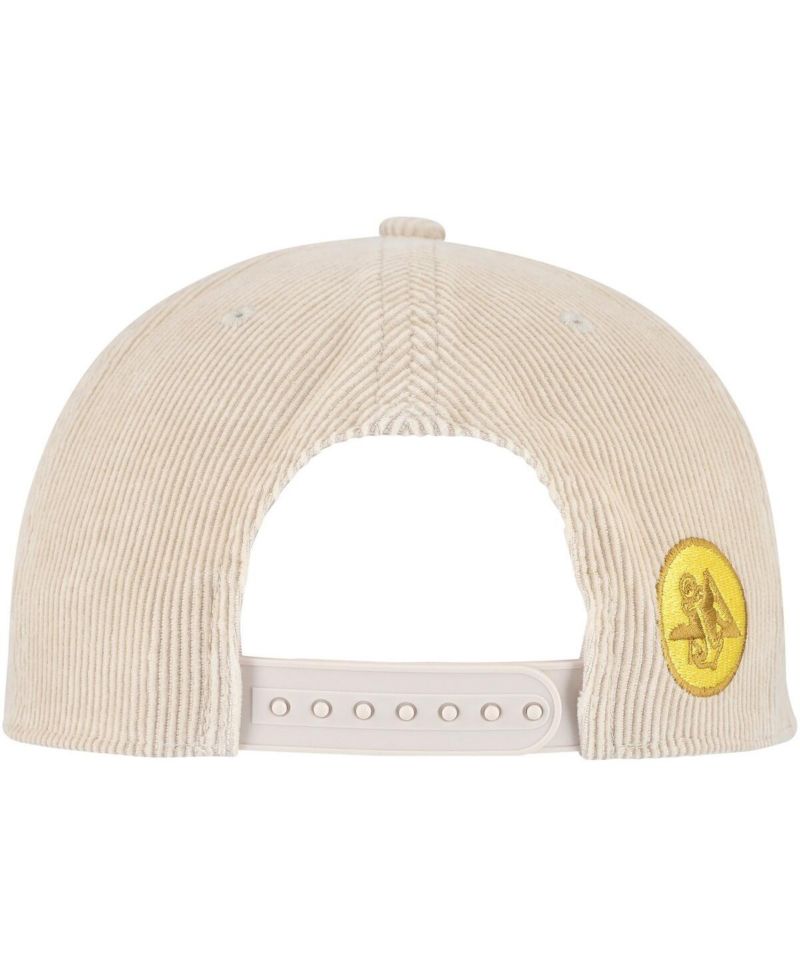 Men's Cream/Tan Pacifico Corduroy Rope Golf Snapback Hat