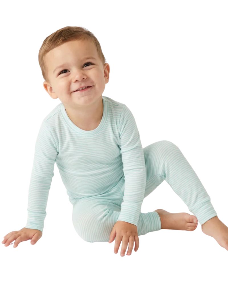 Baby Boys Cloud Stripe Pajama Set