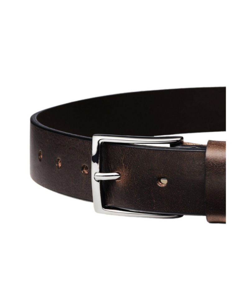Italian Leather Pin-Buckle Chino Belt