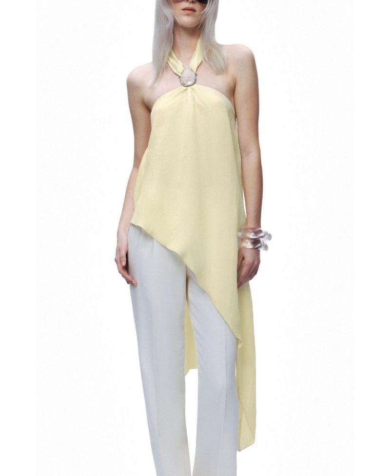 Women's Sleeveless Halter Blouse