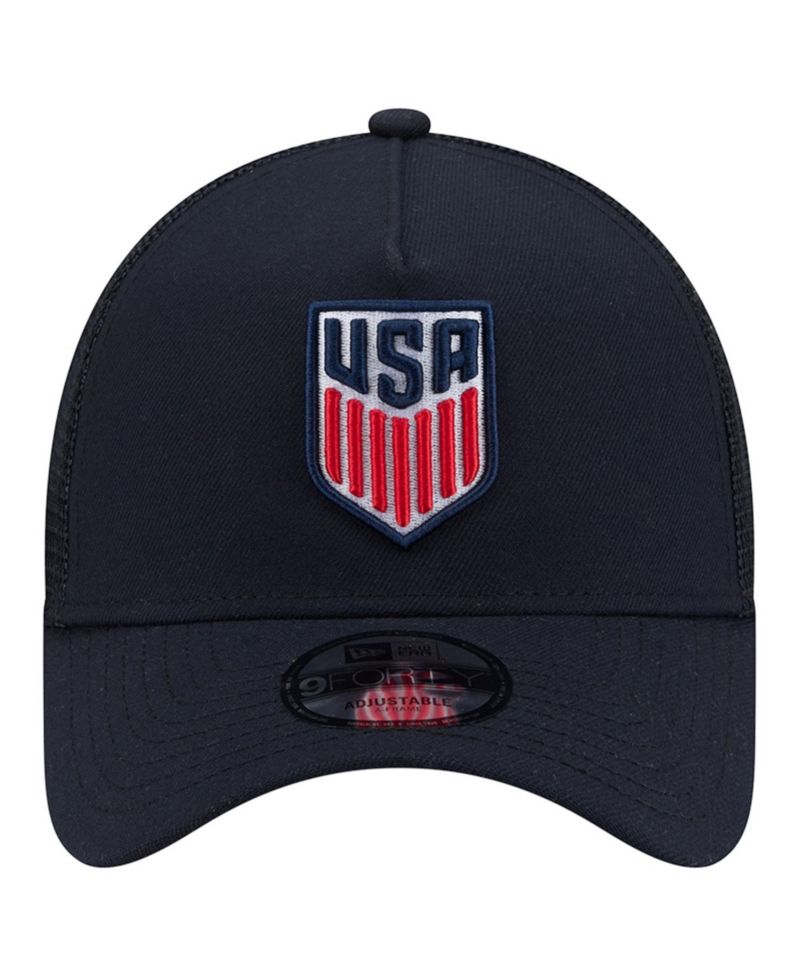 Men's Navy USMNT A-Frame 9FORTY Adjustable Hat