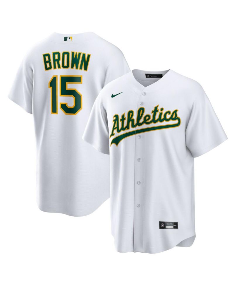 Men's Seth Brown White Oakland Athletics Home Replica Jersey