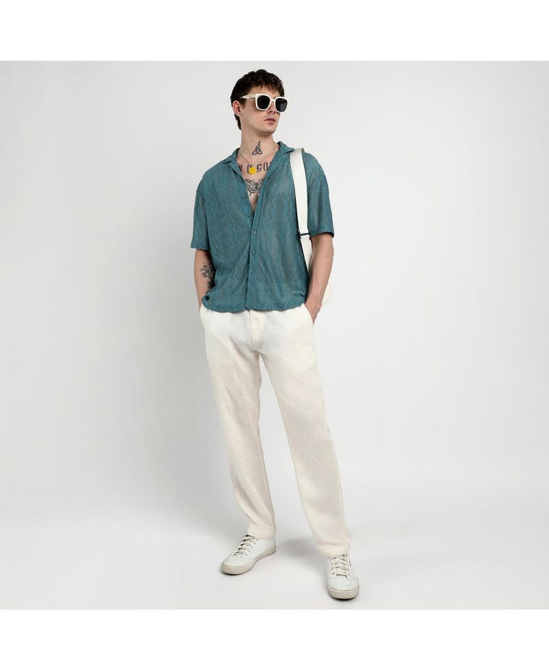 Men's Splash Check Oversized Shirt