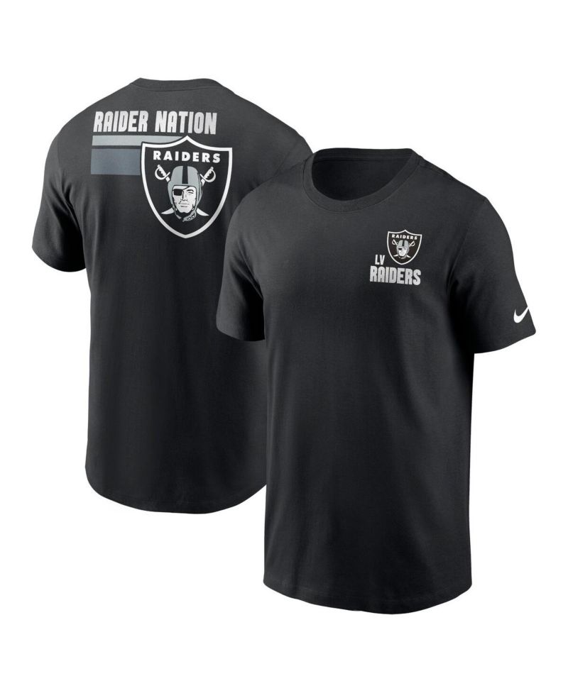 Men's Black Las Vegas Raiders Blitz Essential T-shirt