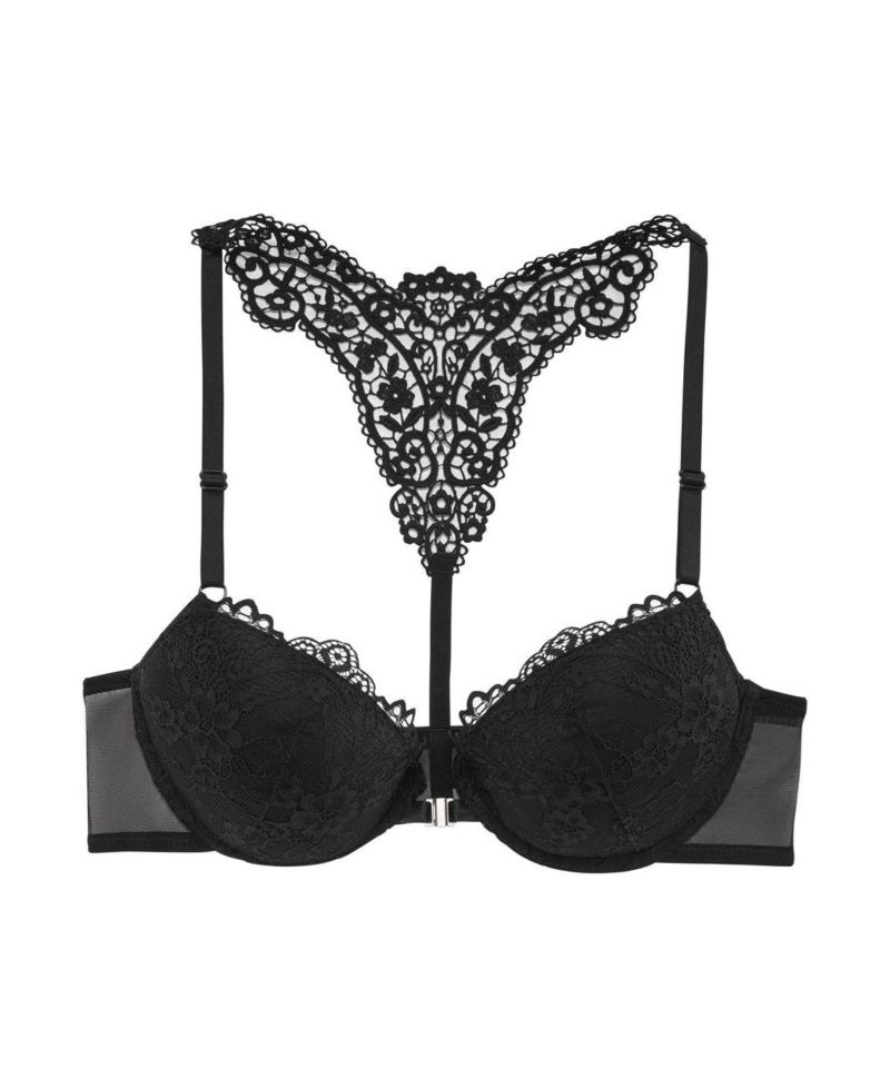 Women's Lace Back Removable Pads Push-Up Padded Push-Up Bra
