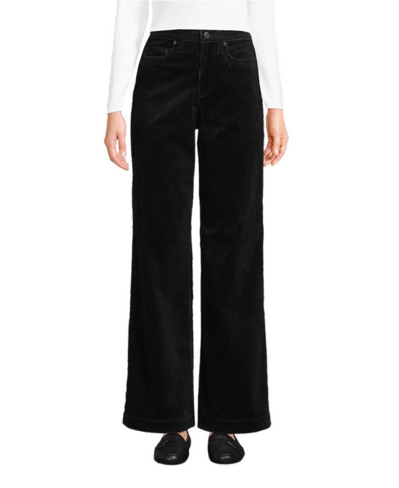 Women's High Rise Wide Leg Corduroy Pants