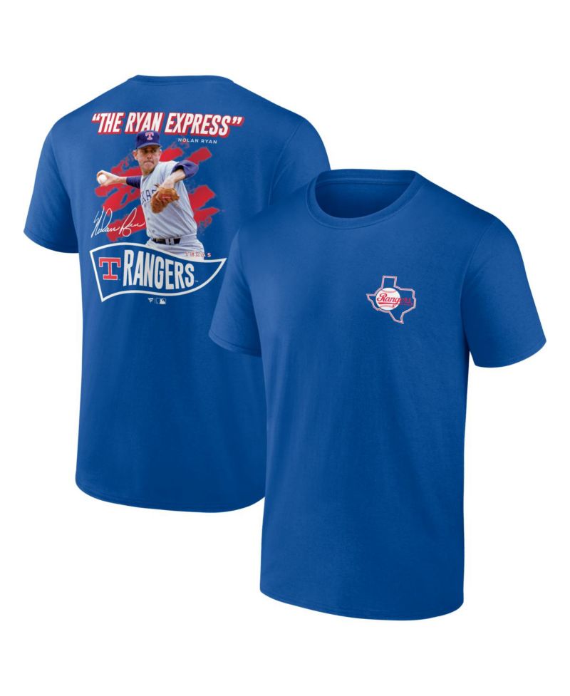 Men's Nolan Ryan Deep Royal Texas Rangers Retired Player Nickname Name & Number T-Shirt