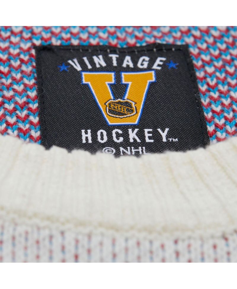 Men's Cream New York Rangers Centennial Retro Logo Sweater