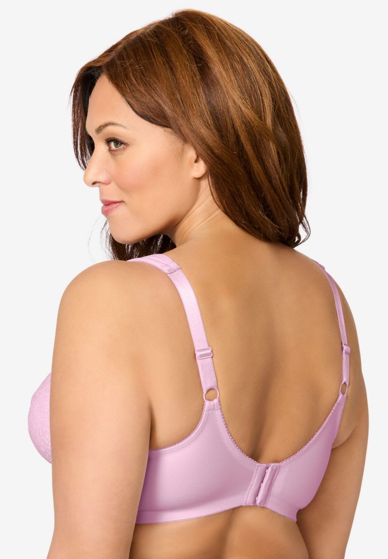Women's Full Coverage Lace Overlay Bra