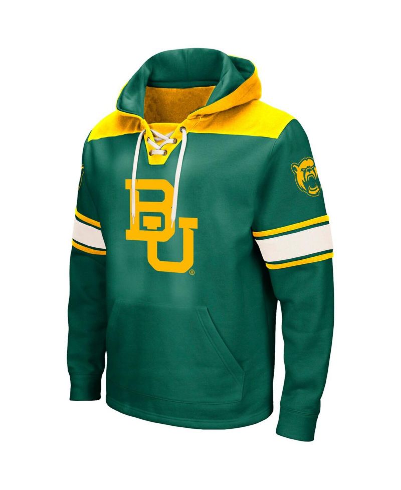 Men's Green Baylor Bears 2.0 Lace-Up Pullover Hoodie