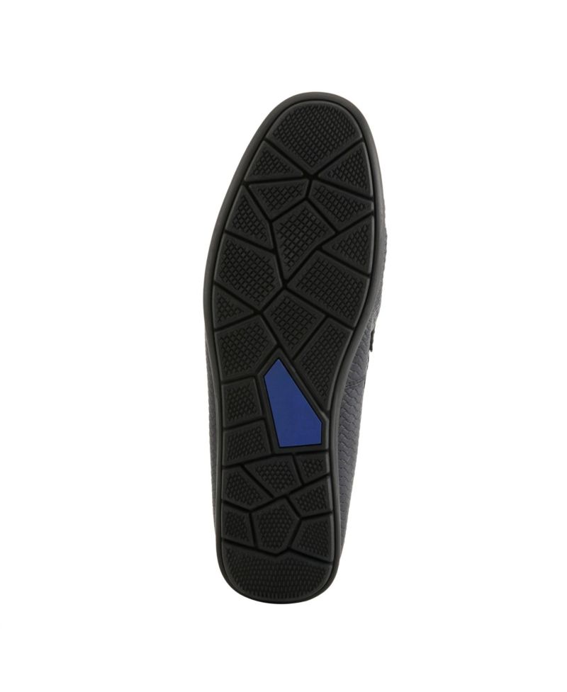 Men's Deckard Woven Leather Round Toe Loafers