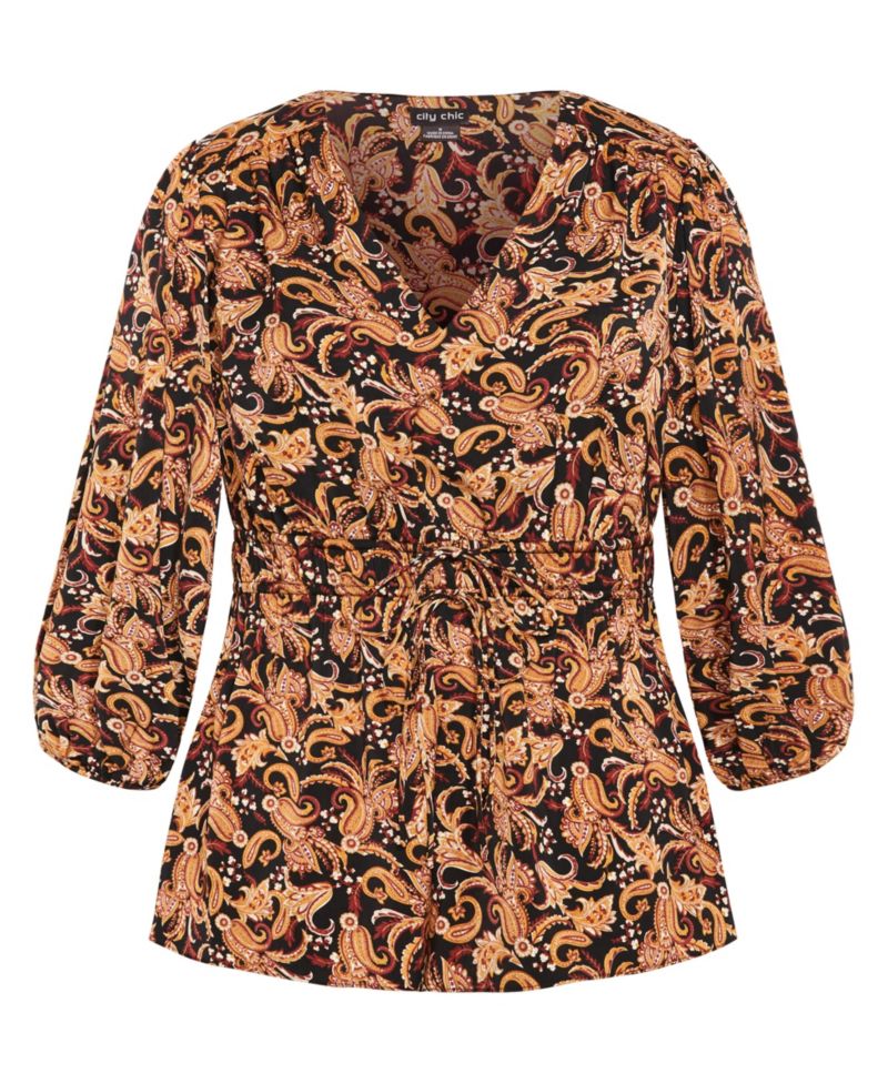 Plus Size Aubree Print Shirt
