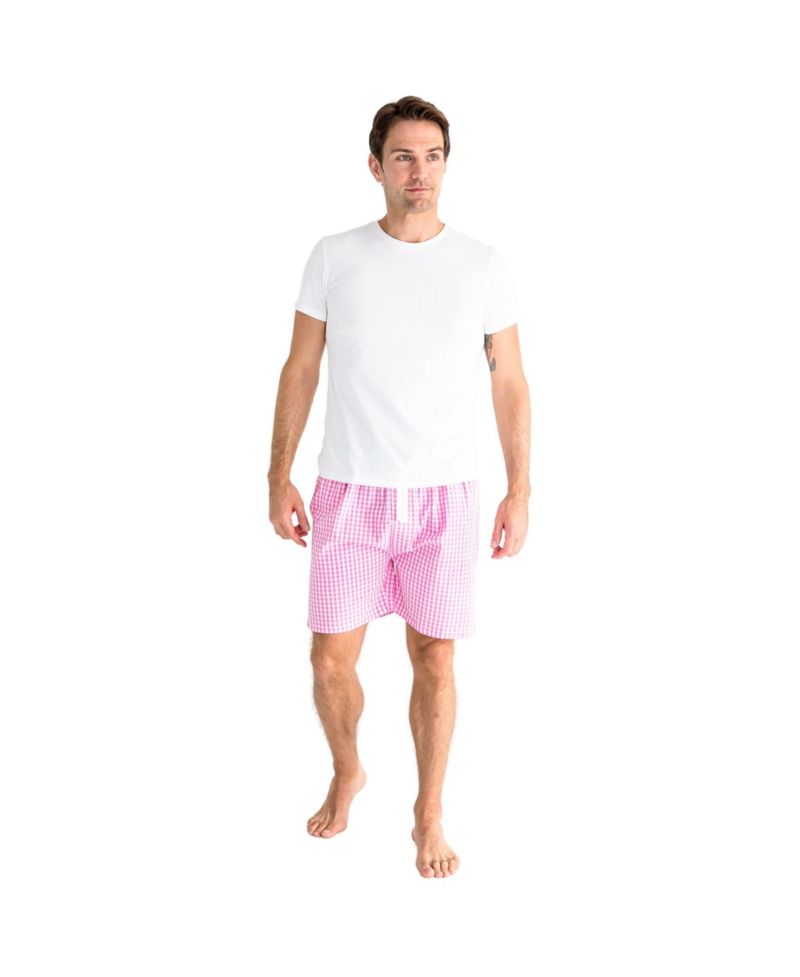 Men’s Organic Cotton Poplin Pajama Sleep Shorts