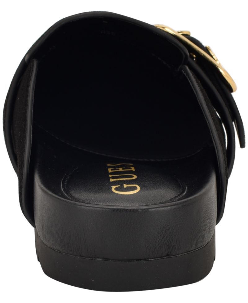 Womens Galavanta Buckle Slip-On Flat Clogs
