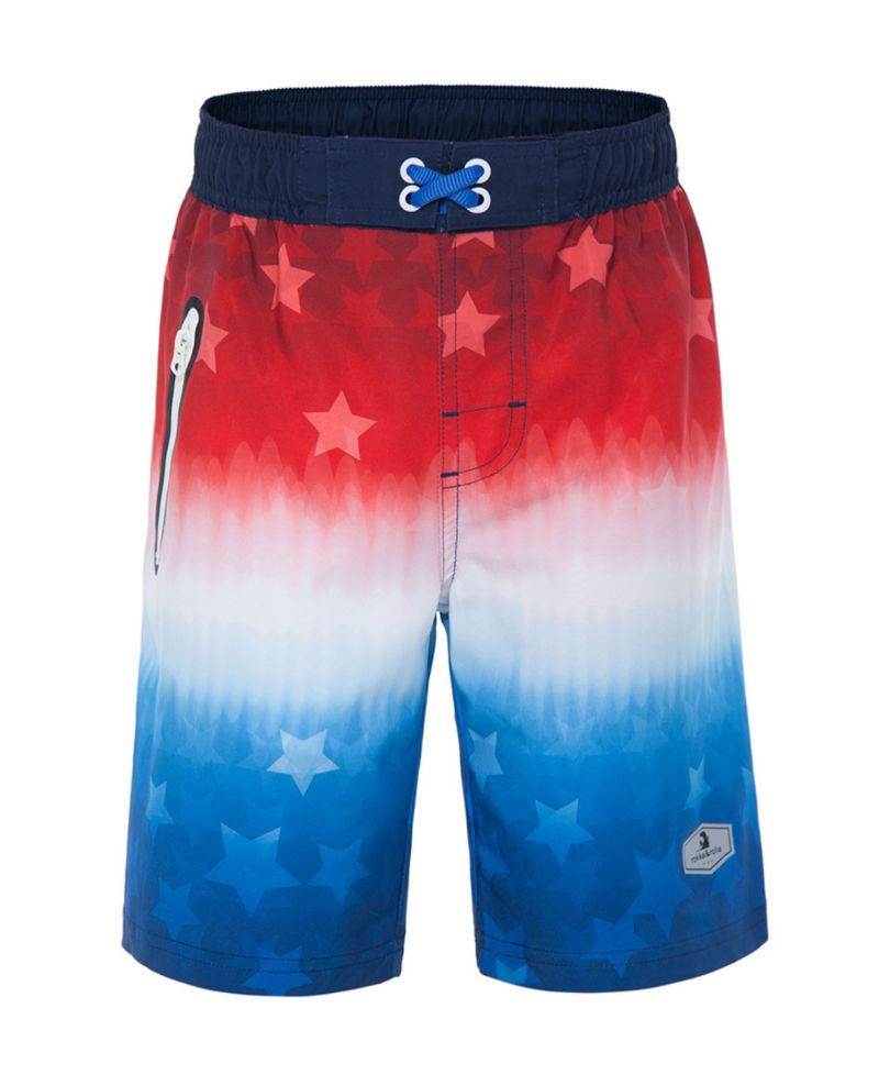 Boys 4-Way Stretch Quick Dry Board Shorts Swim Trunks with Mesh Lining UPF50+