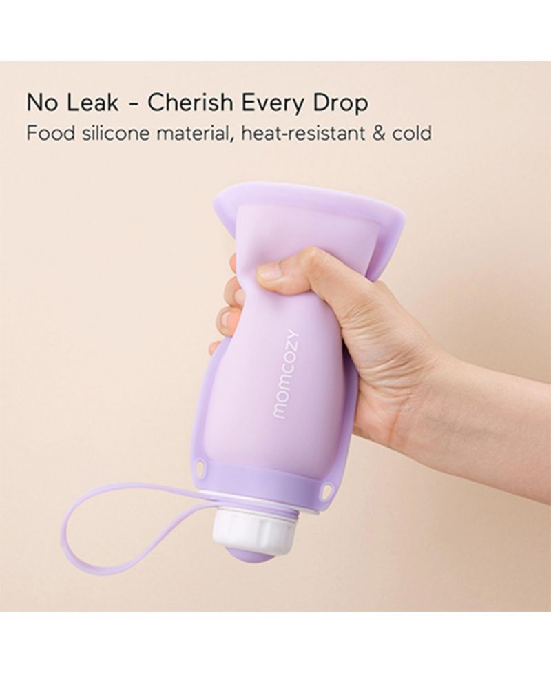 Silicone Milk Storage Bags 5pcs-Light Purple