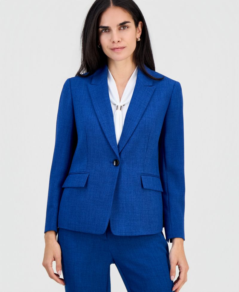 Petite Mid-Rise Front Pocket Trouser Pants
