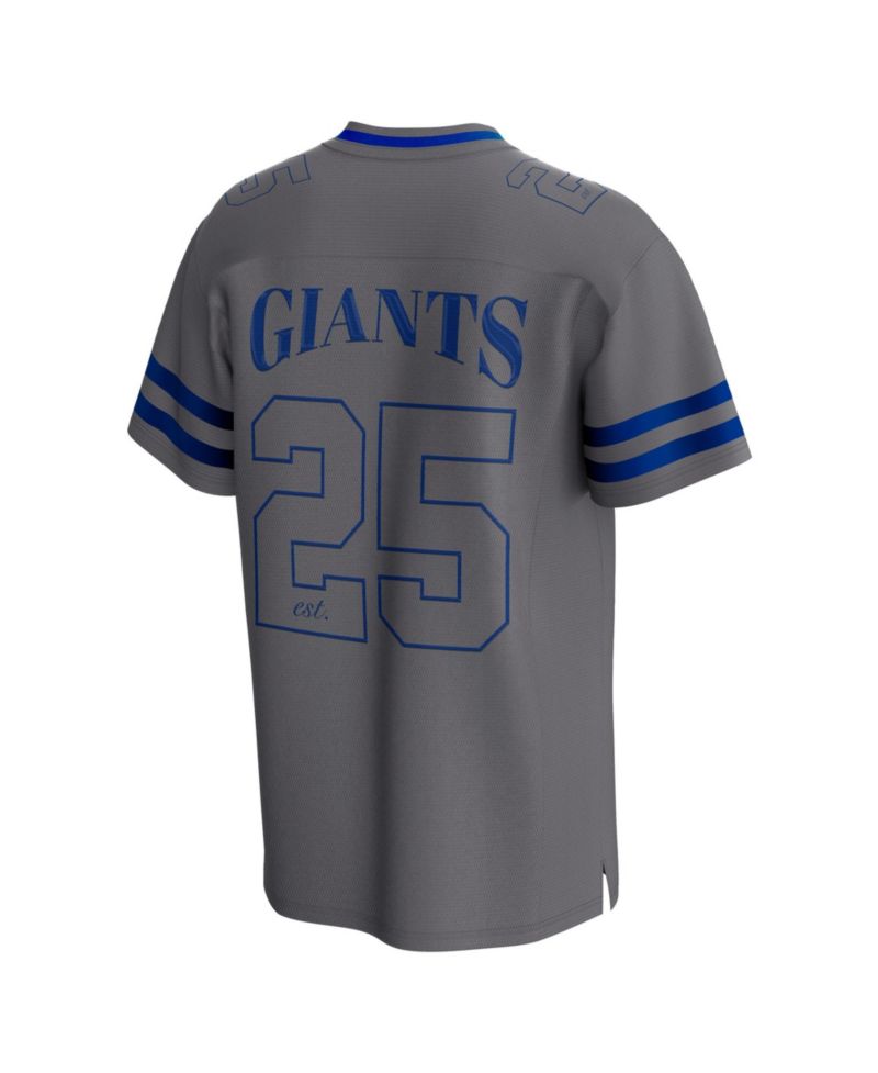 Men's Gray New York Giants After Hours Fashion Mesh Top