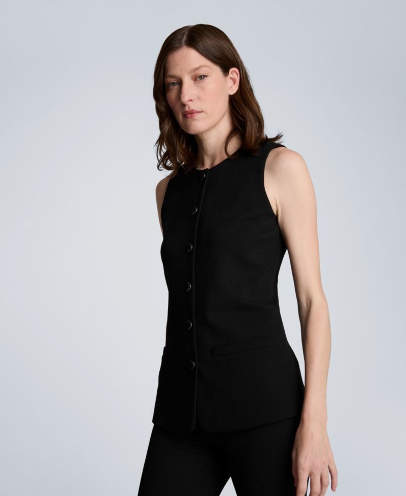 Women's Longline Crewneck Vest