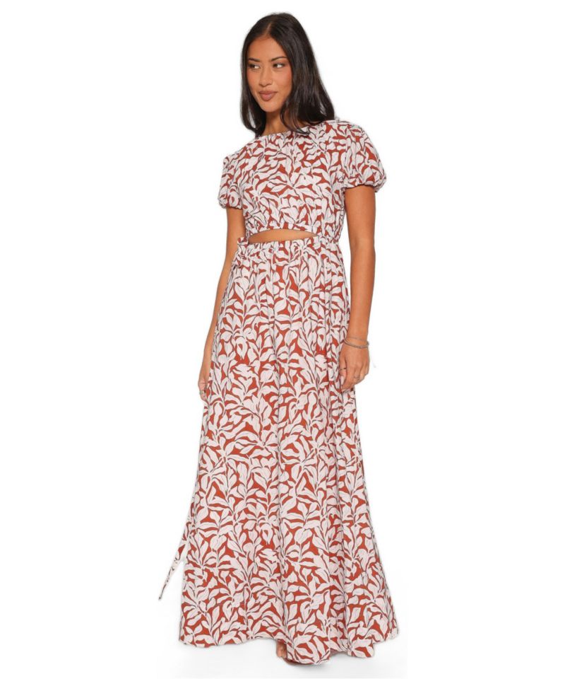 Women's Toria Floral Cut-Out Maxi Dress