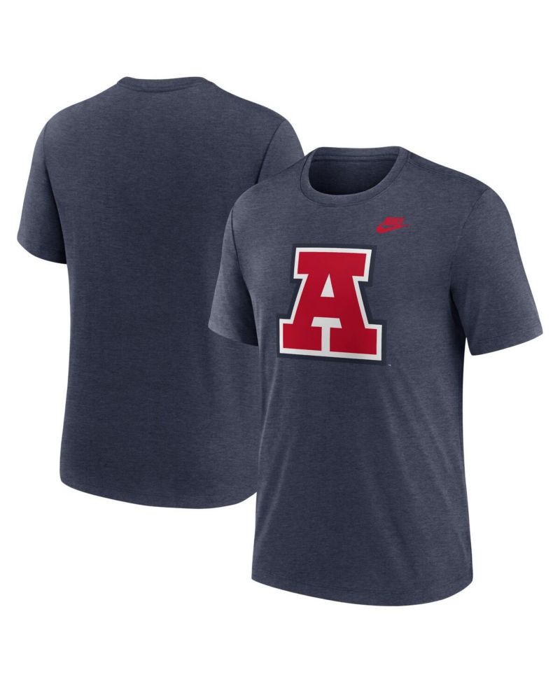 Men's Heather Navy Arizona Wildcats Blitz Legacy Primary Tri-Blend T-Shirt