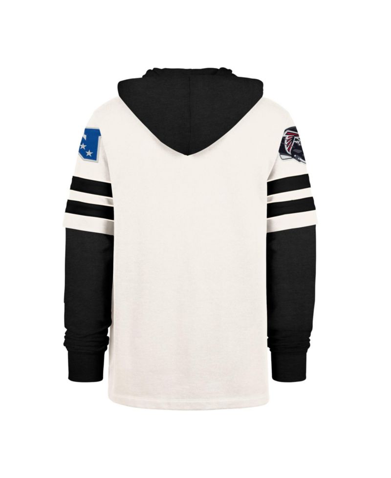 Men's Cream Atlanta Falcons Split Zone Cornerback Duo Lacer Hoodie