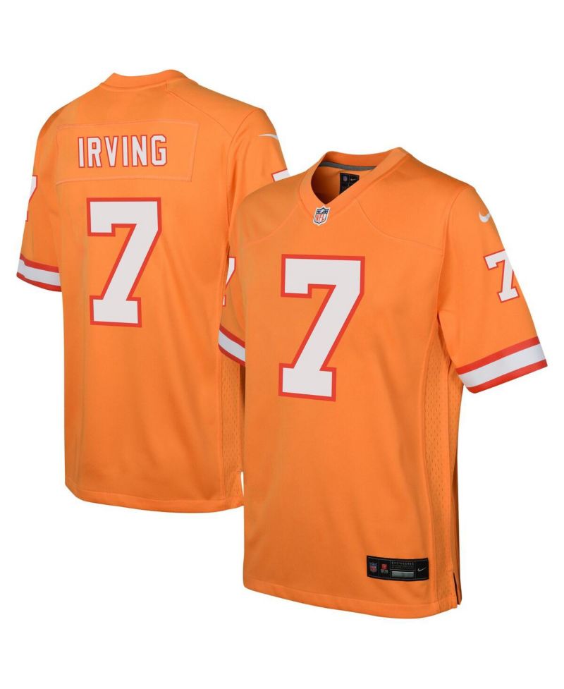 Big Boys and Girls Bucky Irving Orange Tampa Bay Buccaneers Alternate Game Jersey