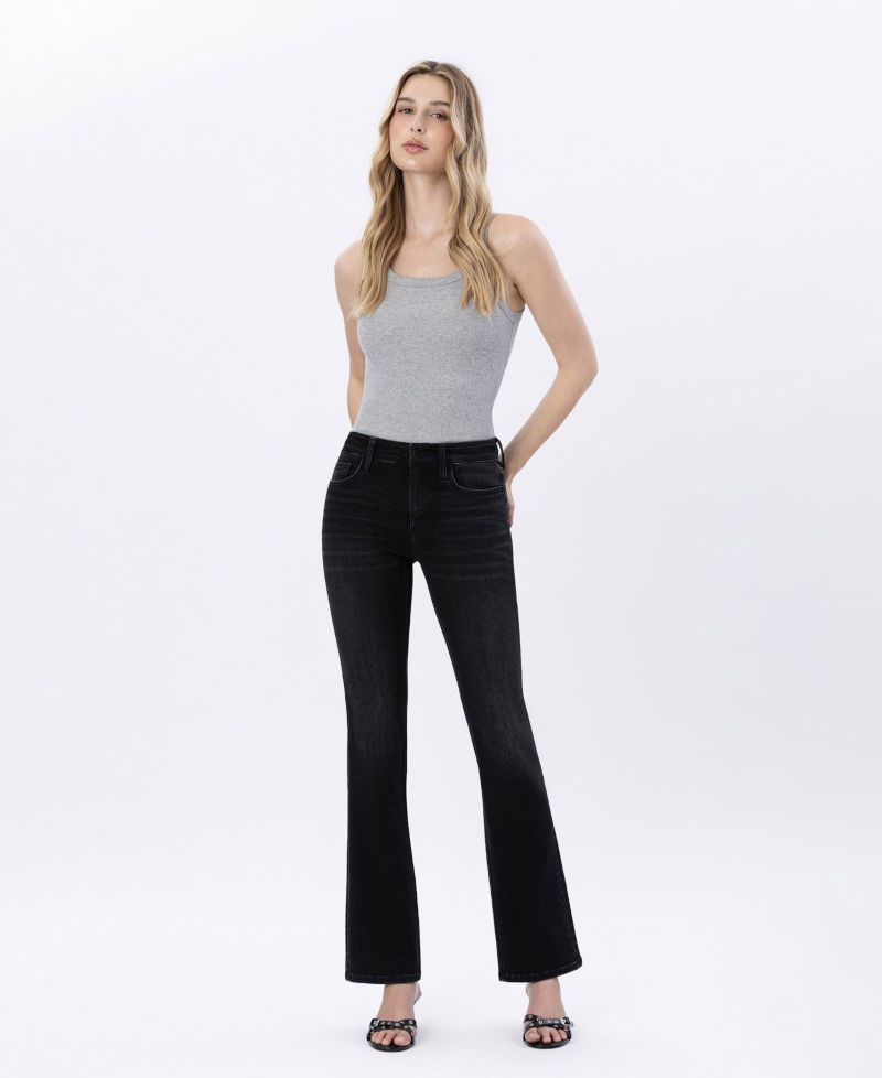 Women's Mid Rise Full Length Bootcut Jeans